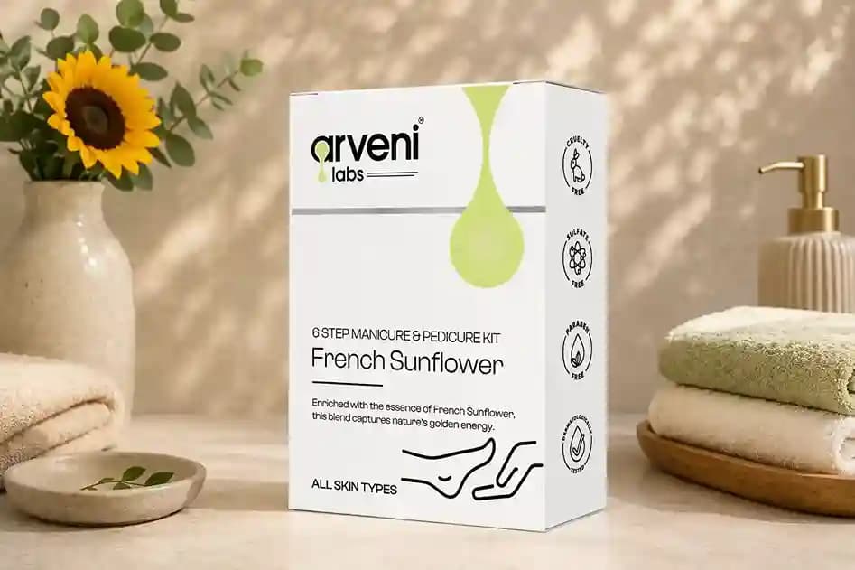 ARVENI LABS 6 Steps Manicure & Pedicure – French Sunflower